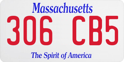 MA license plate 306CB5