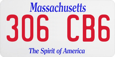 MA license plate 306CB6