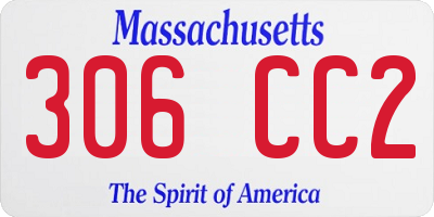 MA license plate 306CC2