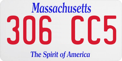 MA license plate 306CC5