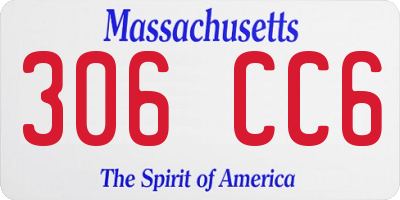 MA license plate 306CC6