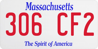 MA license plate 306CF2