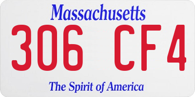 MA license plate 306CF4