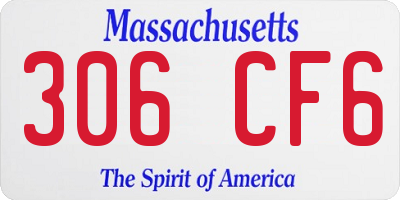 MA license plate 306CF6