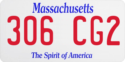 MA license plate 306CG2