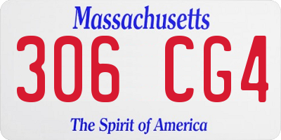 MA license plate 306CG4