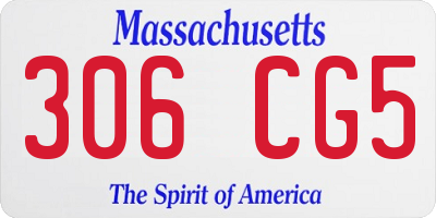 MA license plate 306CG5