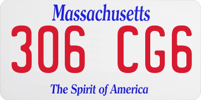 MA license plate 306CG6