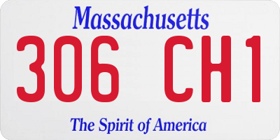 MA license plate 306CH1