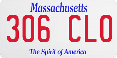 MA license plate 306CL0