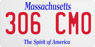 MA license plate 306CM0