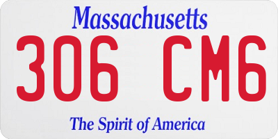 MA license plate 306CM6