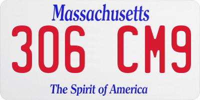 MA license plate 306CM9