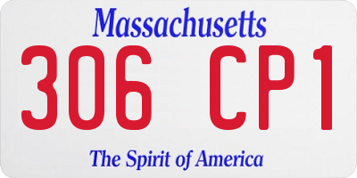MA license plate 306CP1