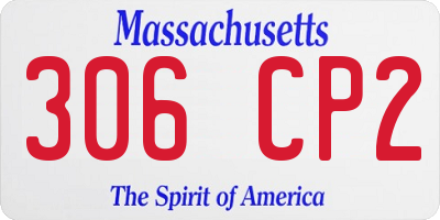 MA license plate 306CP2