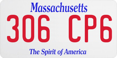 MA license plate 306CP6