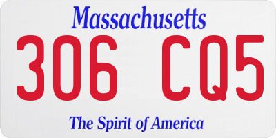 MA license plate 306CQ5