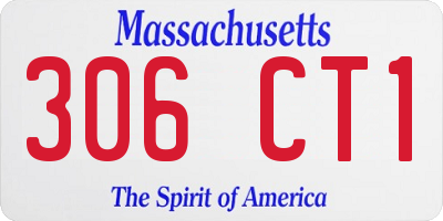 MA license plate 306CT1