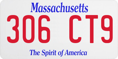 MA license plate 306CT9