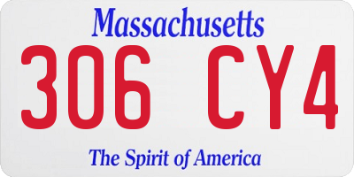 MA license plate 306CY4
