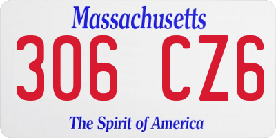 MA license plate 306CZ6