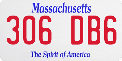 MA license plate 306DB6