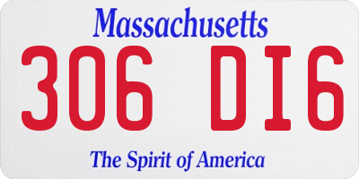 MA license plate 306DI6