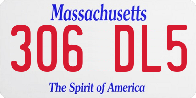 MA license plate 306DL5
