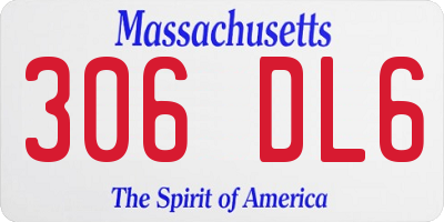 MA license plate 306DL6