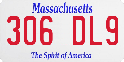 MA license plate 306DL9