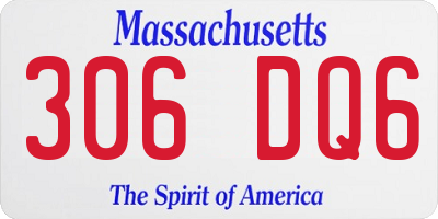 MA license plate 306DQ6