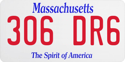 MA license plate 306DR6