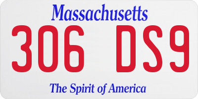 MA license plate 306DS9