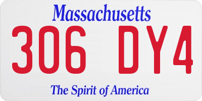 MA license plate 306DY4