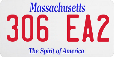 MA license plate 306EA2