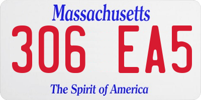 MA license plate 306EA5