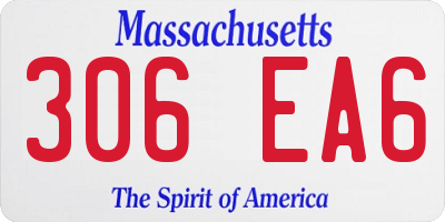 MA license plate 306EA6