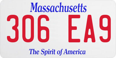 MA license plate 306EA9