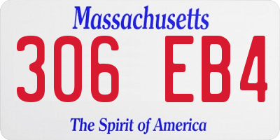 MA license plate 306EB4
