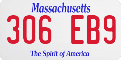 MA license plate 306EB9