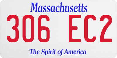 MA license plate 306EC2