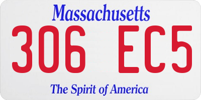 MA license plate 306EC5