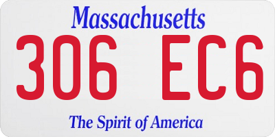 MA license plate 306EC6