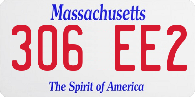 MA license plate 306EE2