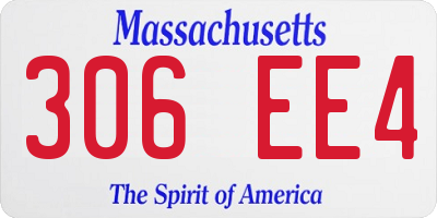 MA license plate 306EE4