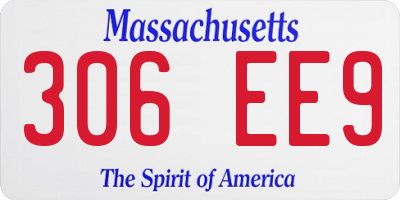 MA license plate 306EE9
