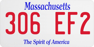 MA license plate 306EF2