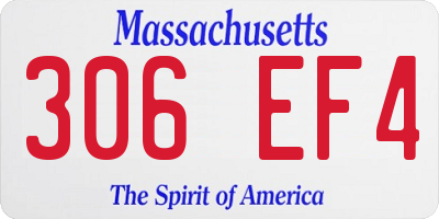 MA license plate 306EF4