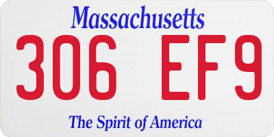 MA license plate 306EF9
