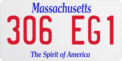 MA license plate 306EG1